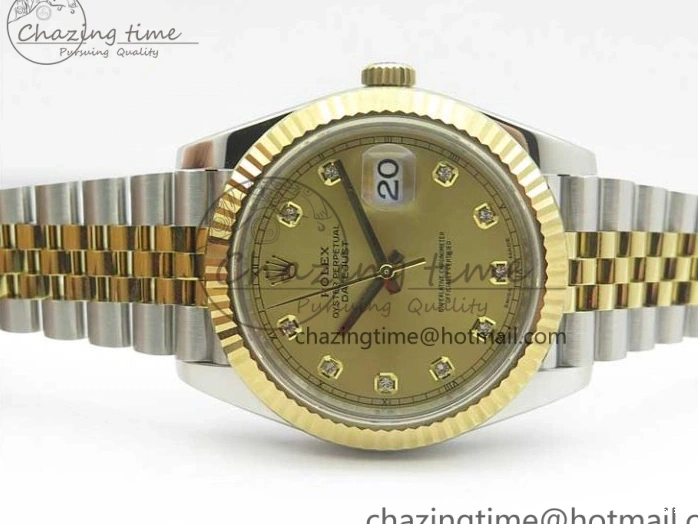 MiroTime 0517 DateJust 41 126333 SS YG ARF 1:1 Best Edition 904L Steel YG Diamonds Dial on Jubilee Bracelet A Packable 3221